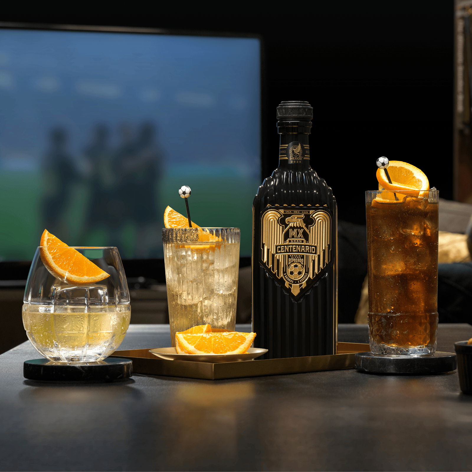 Centenario Tequila™ Tri-Nation Fútbol Reposado Cocktails.